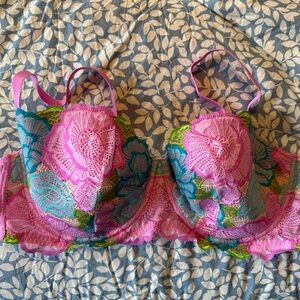 Unlined floral bra 42D